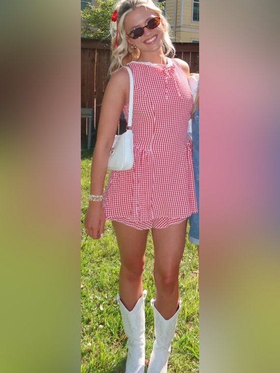 Altar'd State Dresses & Skirts - Altar'd State Red and White Gingham Sundress